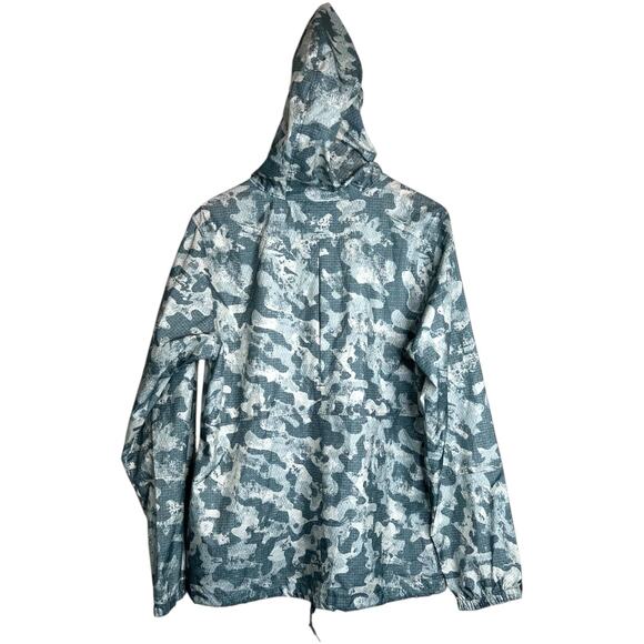 COLUMBIA Flash Forward Windbreaker Hooded in Green Gray Camo Print Women’s Large - Picture 4 of 6